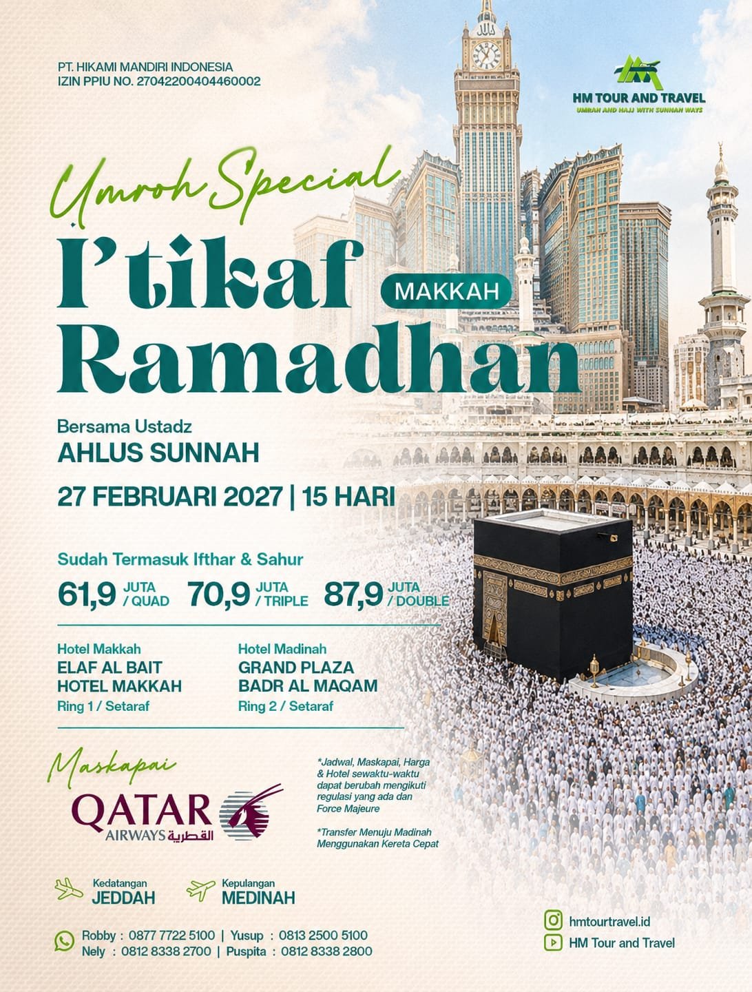 Umroh Ramadhan 27 Februari 2027